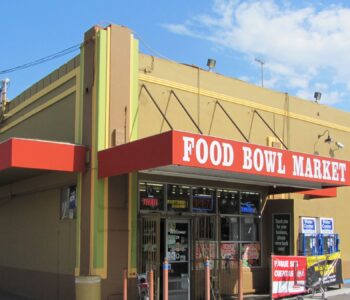 Metal Box Awning - Liquor Store