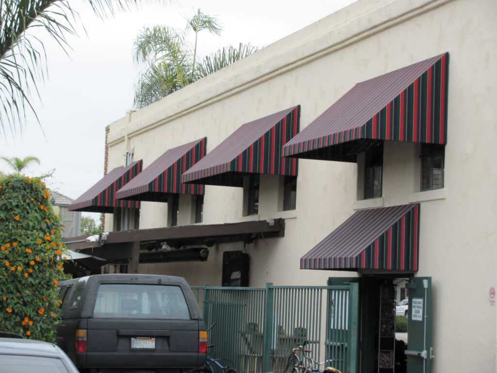 aluminum awnings - shed covering