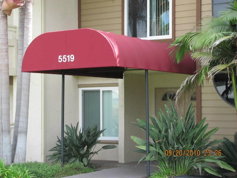 aluminum awnings - shed covering