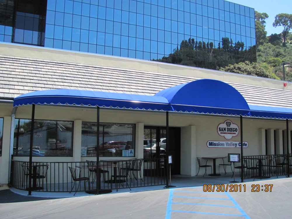 aluminum awnings - shed covering